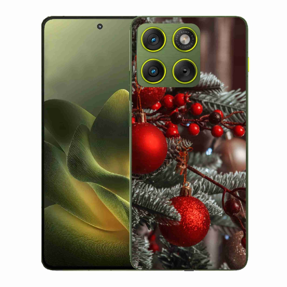 Gélový kryt mmCase na Motorola Edge 70 - vianočné ozdoby 2