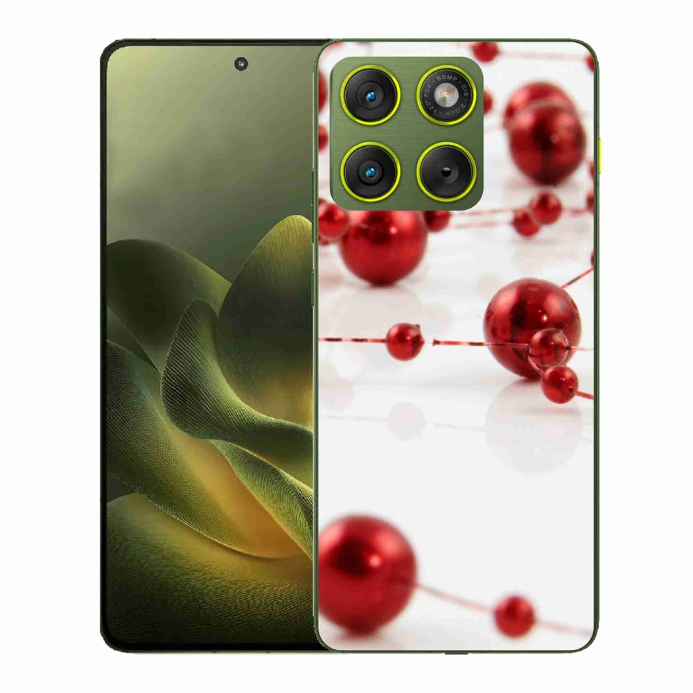 Gélový kryt mmCase na Motorola Edge 70 - vianočná reťaz