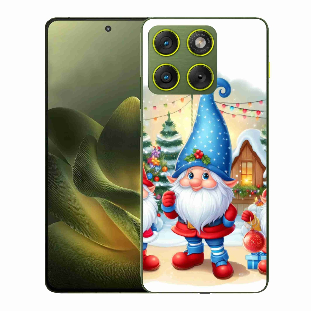 Gélový kryt mmCase na Motorola Edge 70 - vianočné škriatkovia