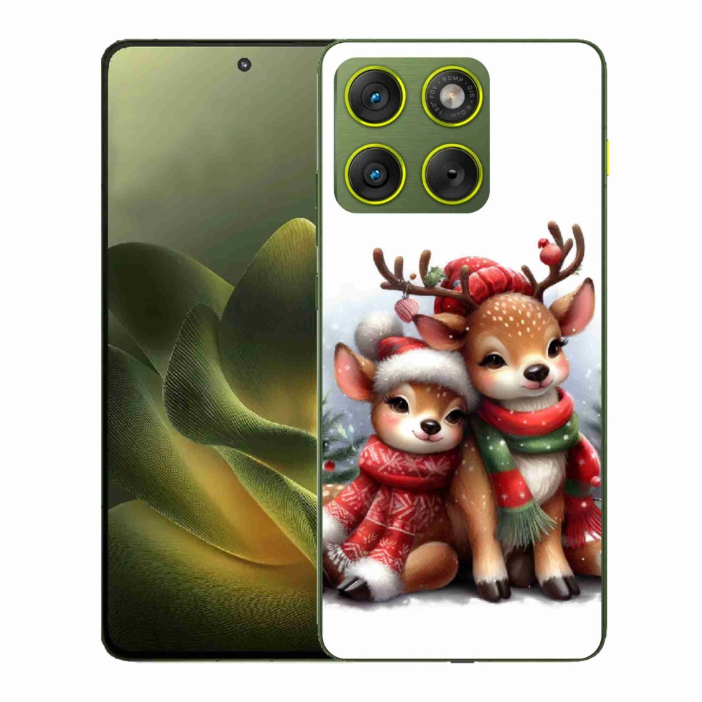 Gélový kryt mmCase na Motorola Edge 70 - vianočné soby