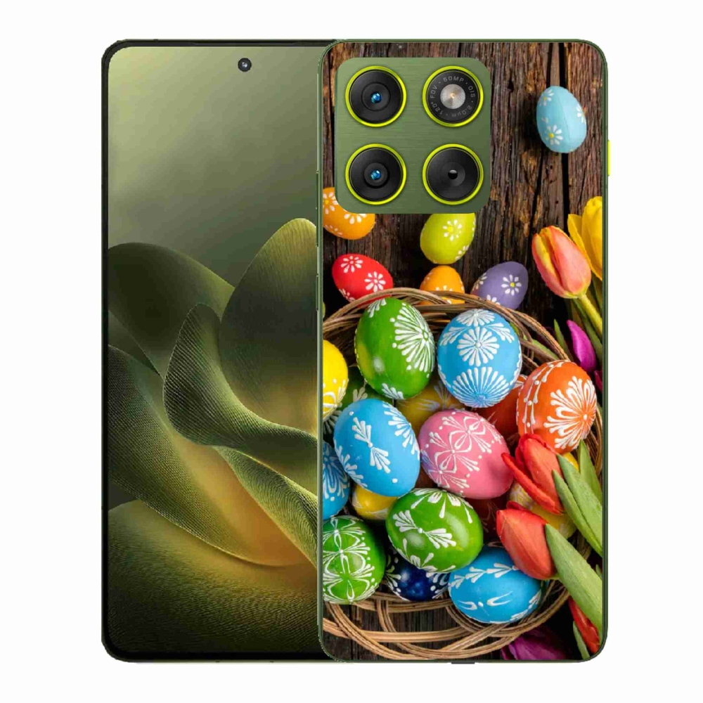 Gélový kryt mmCase na Motorola Edge 70 - veľkonočné vajíčka