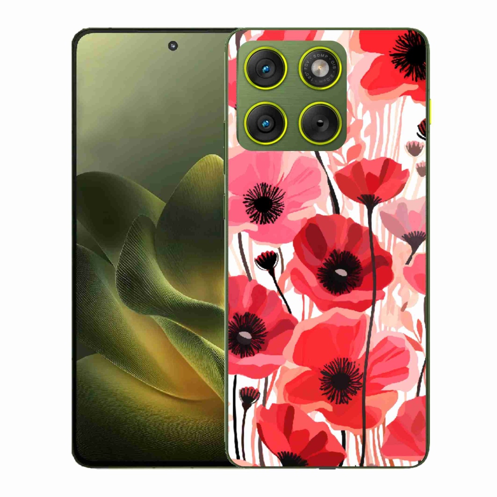 Gélový kryt mmCase na Motorola Edge 70 - vlčí mak 1