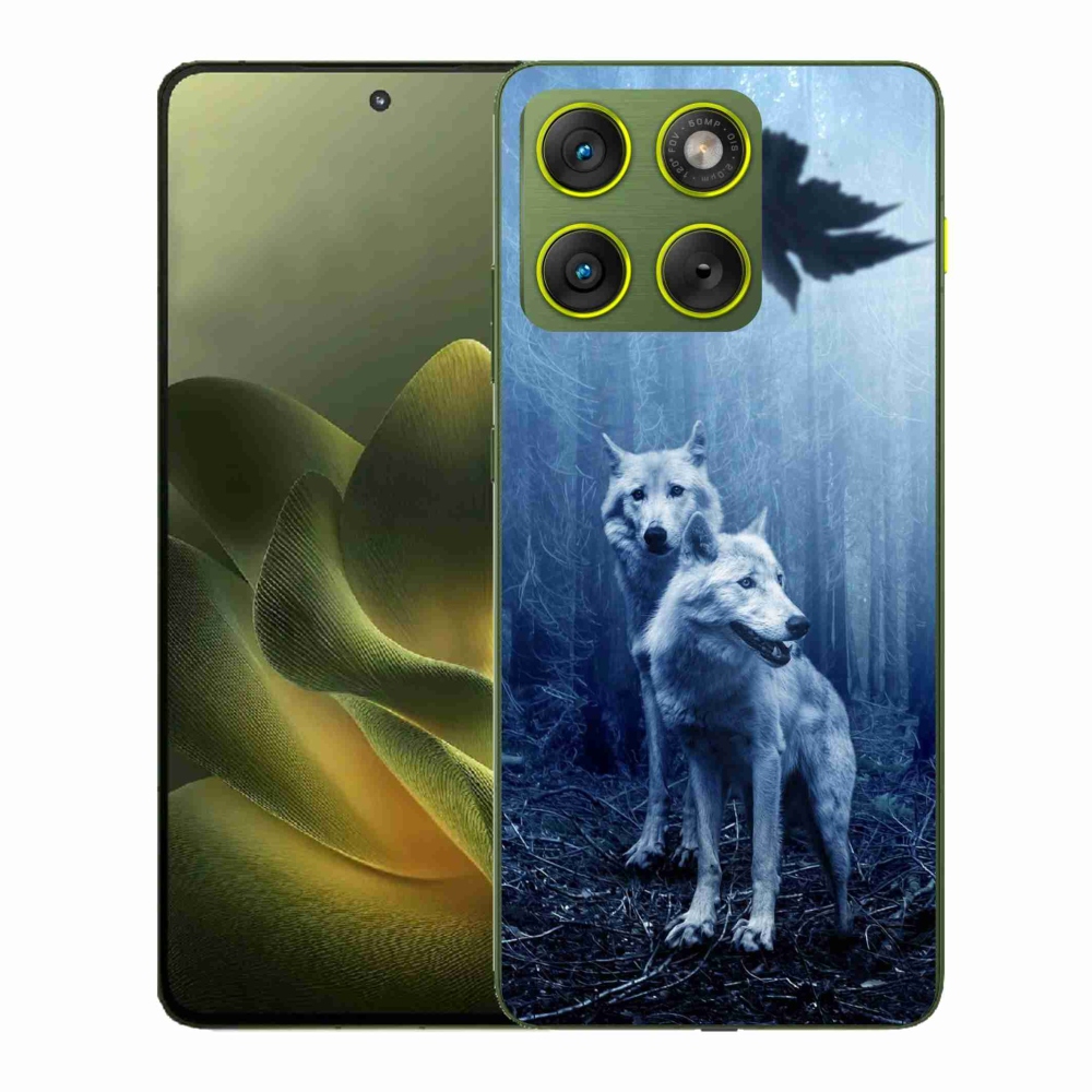 Gélový kryt mmCase na Motorola Edge 70 - vlci v lese