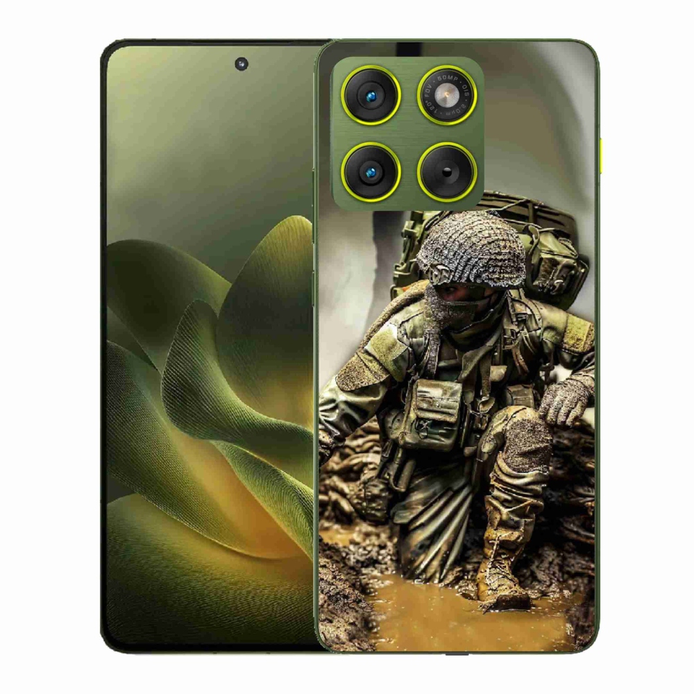 Gélový kryt mmCase na Motorola Edge 70 - vojak