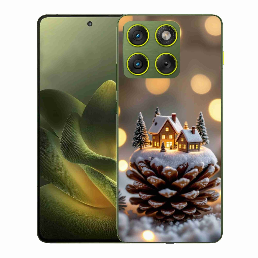 Gélový kryt mmCase na Motorola Edge 70 - zimná dedinka