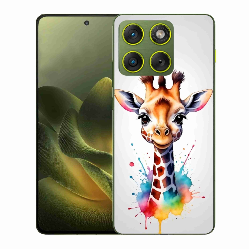 Gélový kryt mmCase na Motorola Edge 70 - žirafa 1