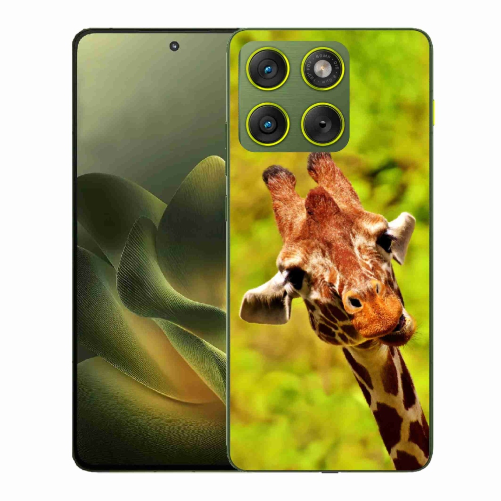 Gélový kryt mmCase na Motorola Edge 70 - žirafa
