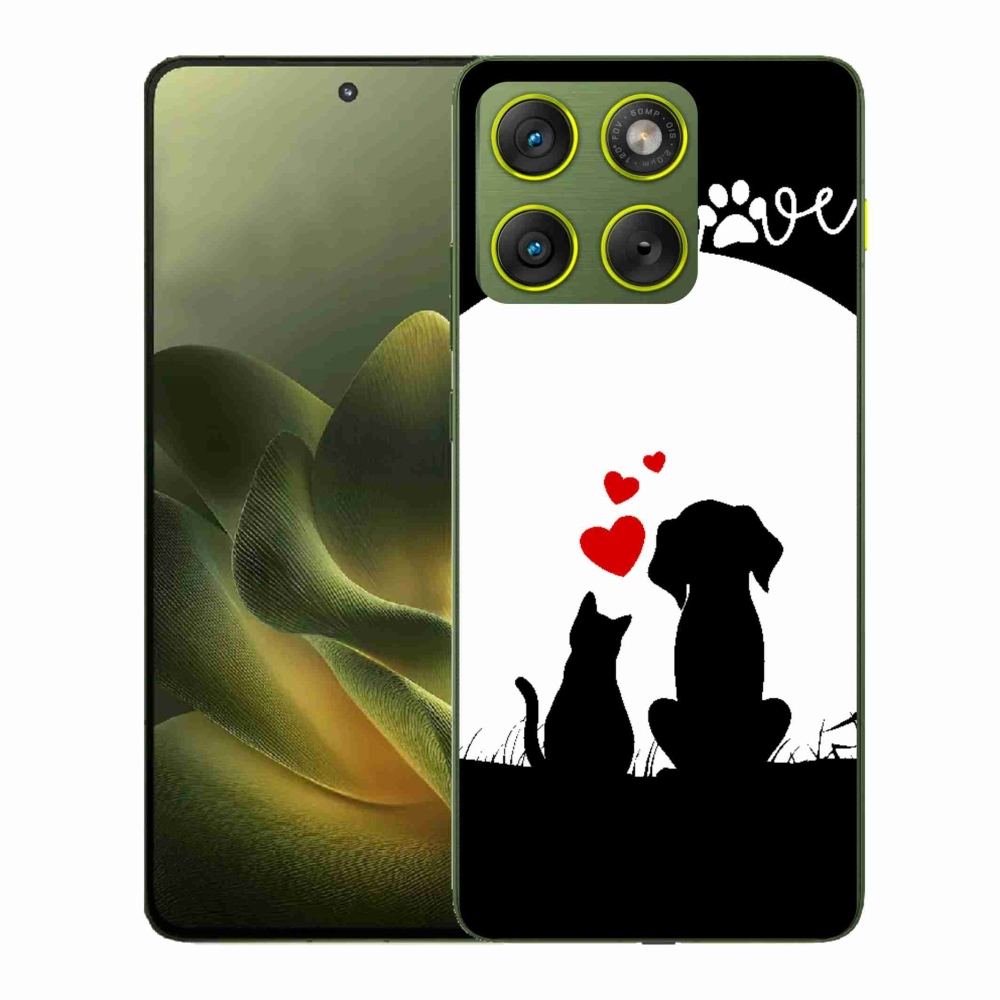 Gélový kryt mmCase na Motorola Edge 70 - zvieracia láska