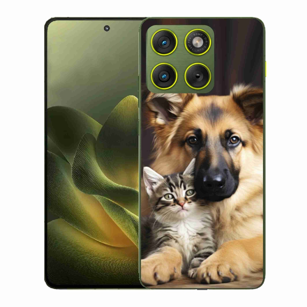 Gélový kryt mmCase na Motorola Edge 70 - zvieracie priateľstvo