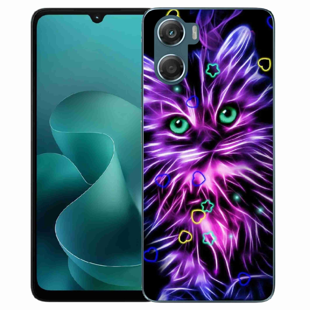 Gélový kryt mmCase na Motorola G06/G06 Power - abstraktná mačka