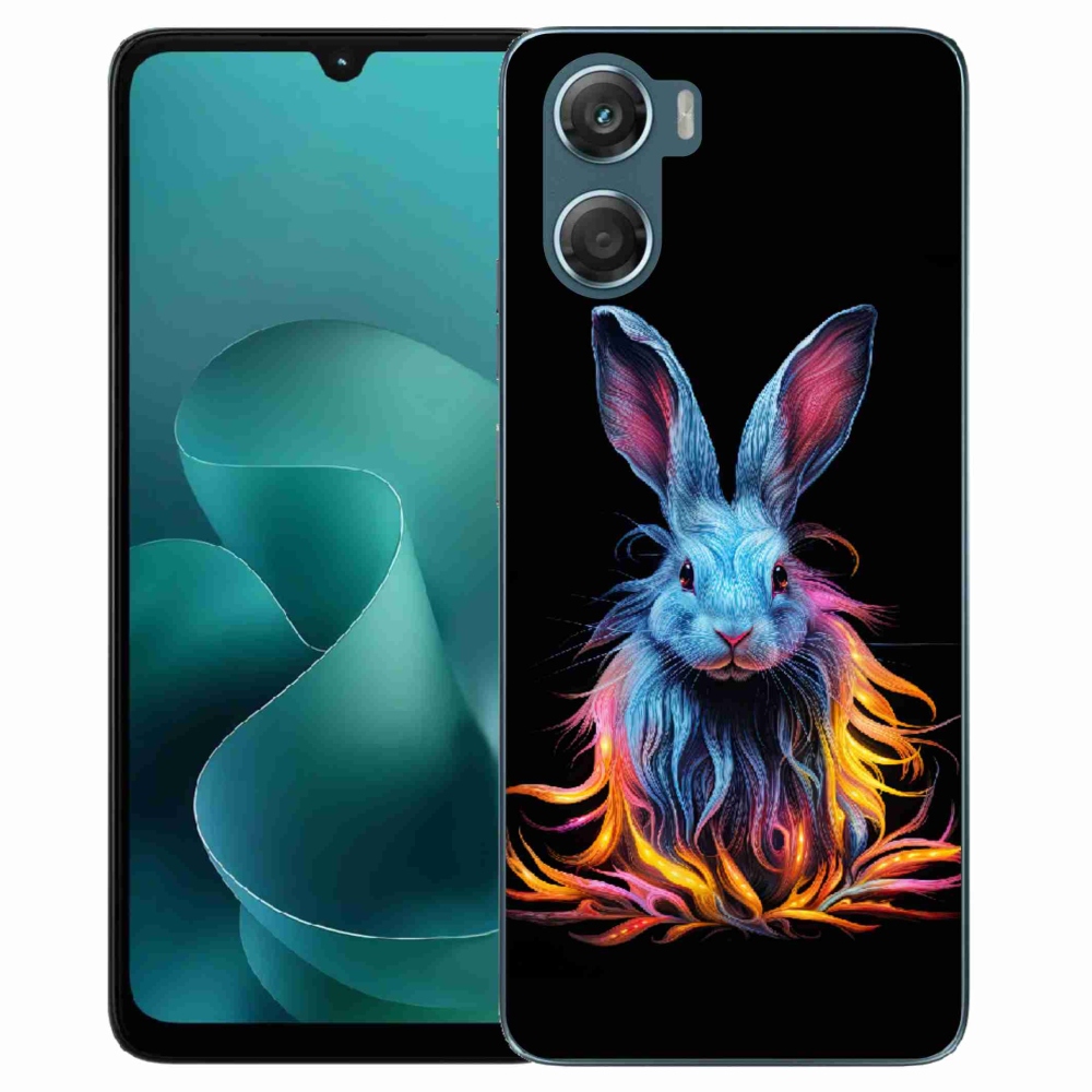 Gélový kryt mmCase na Motorola G06/G06 Power - abstraktný zajac