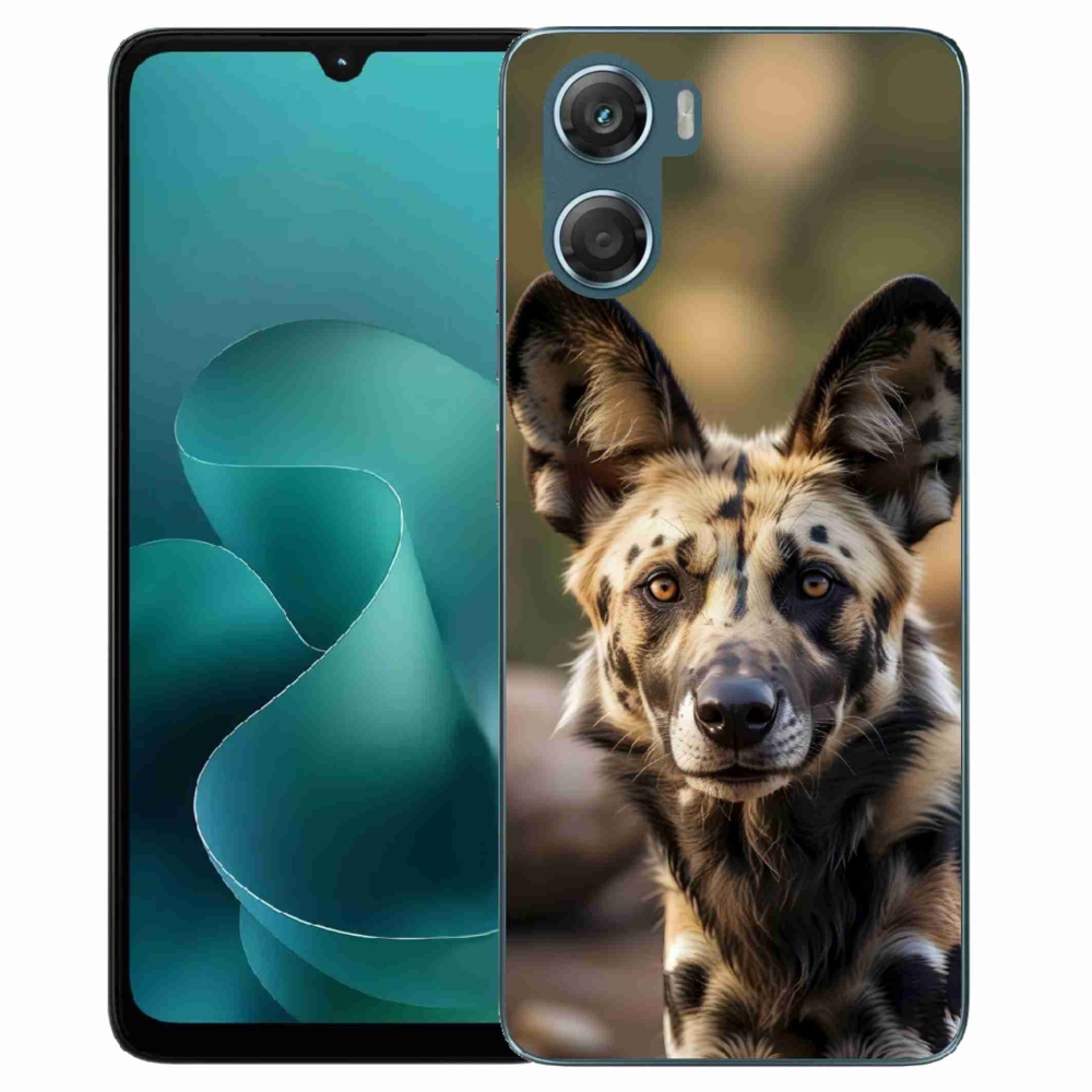 Gélový kryt mmCase na Motorola G06/G06 Power - africký divoký pes