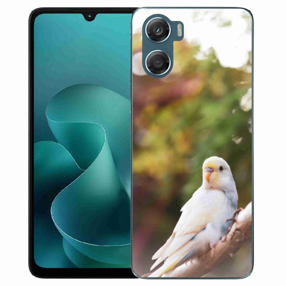 Gélový kryt mmCase na Motorola G06/G06 Power - andulka biela