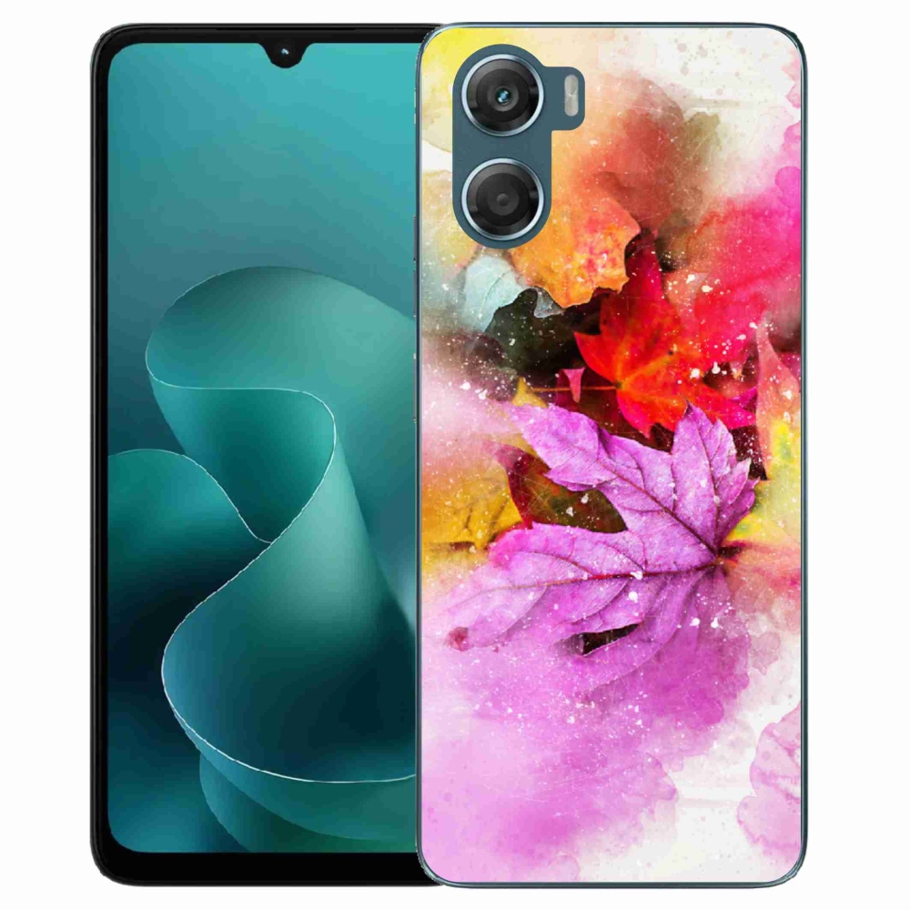 Gélový kryt mmCase na Motorola G06/G06 Power - farebné listy