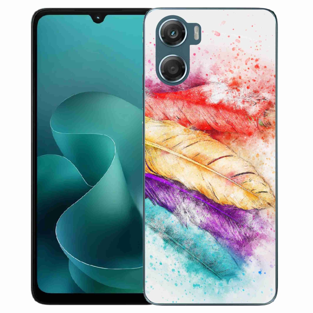 Gélový kryt mmCase na Motorola G06/G06 Power - farebné perie