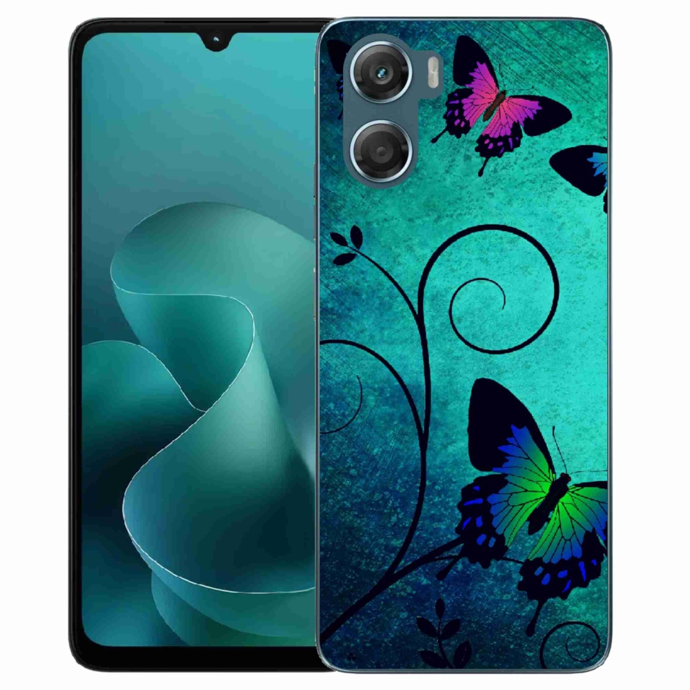 Gélový kryt mmCase na Motorola G06/G06 Power - farební motýle