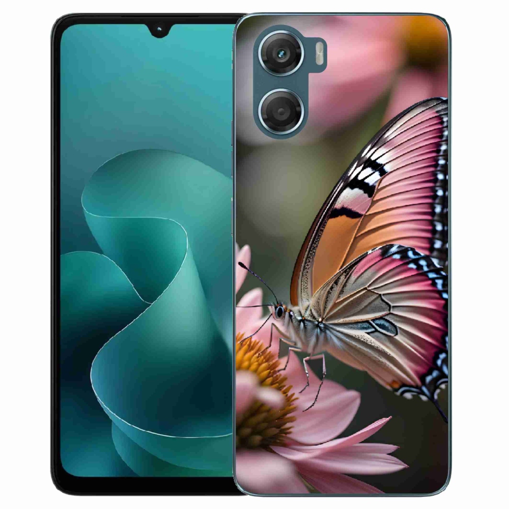 Gélový kryt mmCase na Motorola G06/G06 Power - farebný motýľ