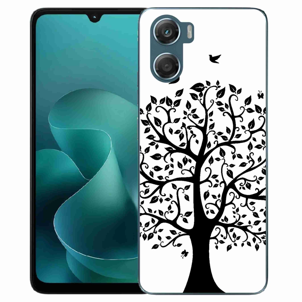 Gélový kryt mmCase na Motorola G06/G06 Power - čiernobiely strom