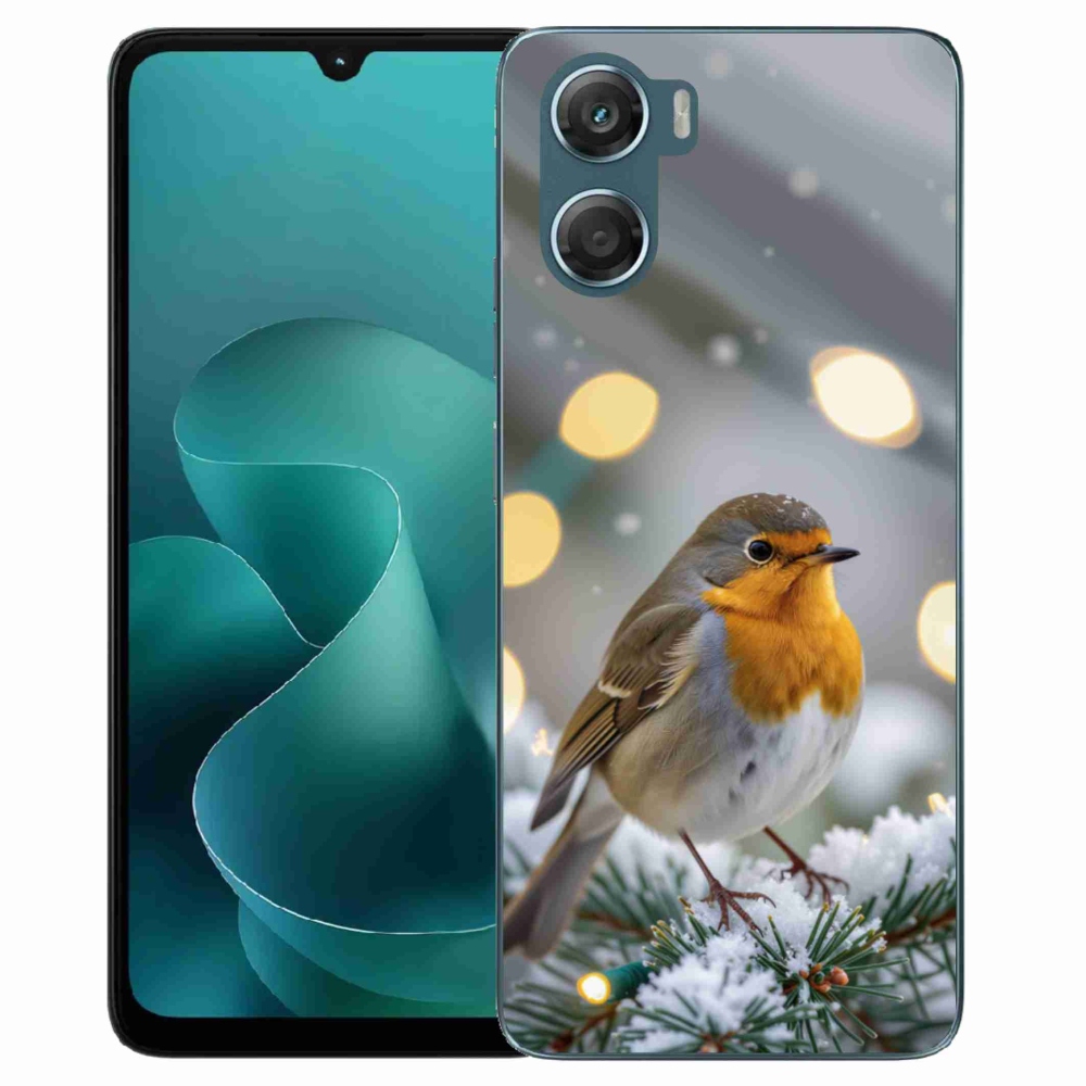 Gélový kryt mmCase na Motorola G06/G06 Power - červienka v zime
