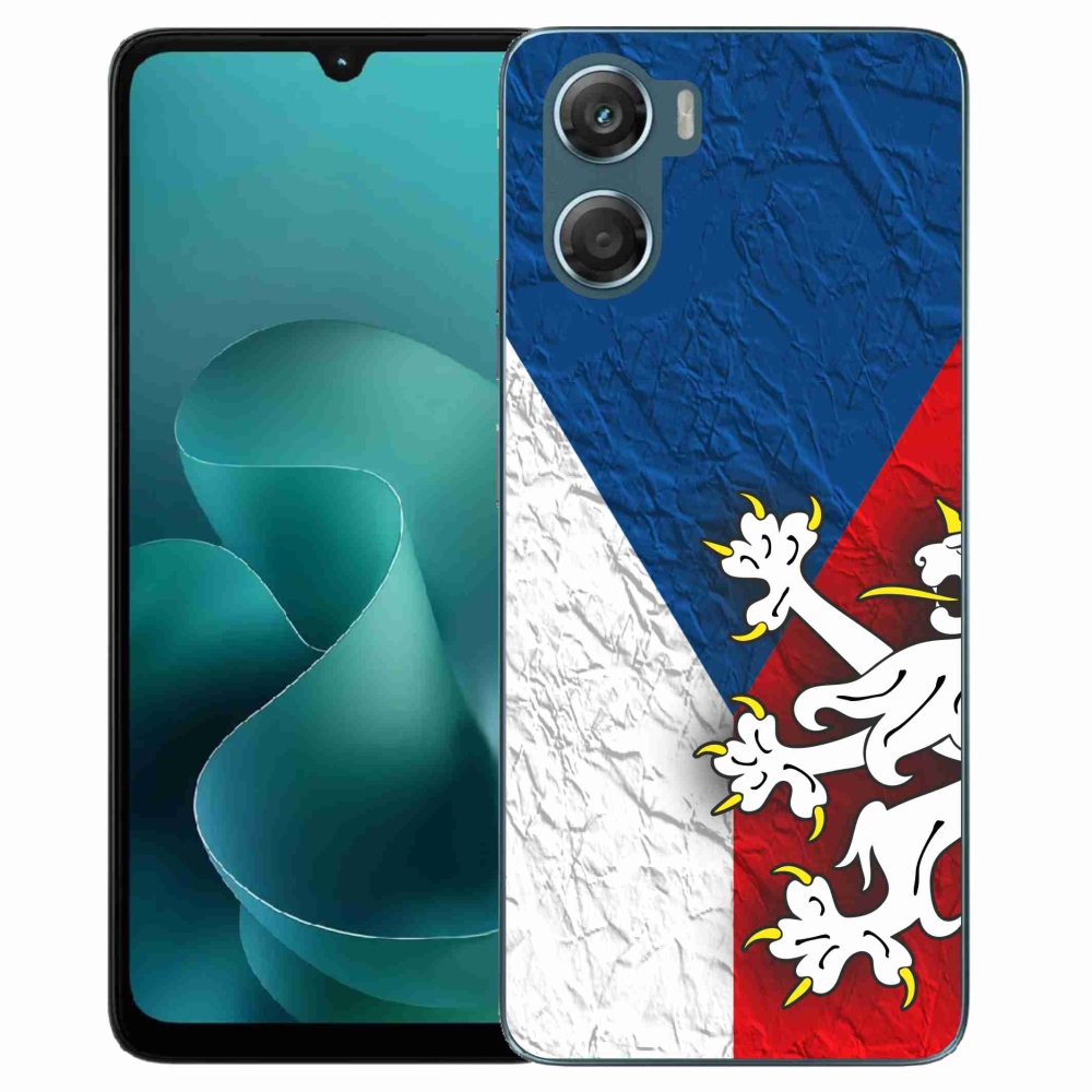 Gélový kryt mmCase na Motorola G06/G06 Power - česká vlajka 1