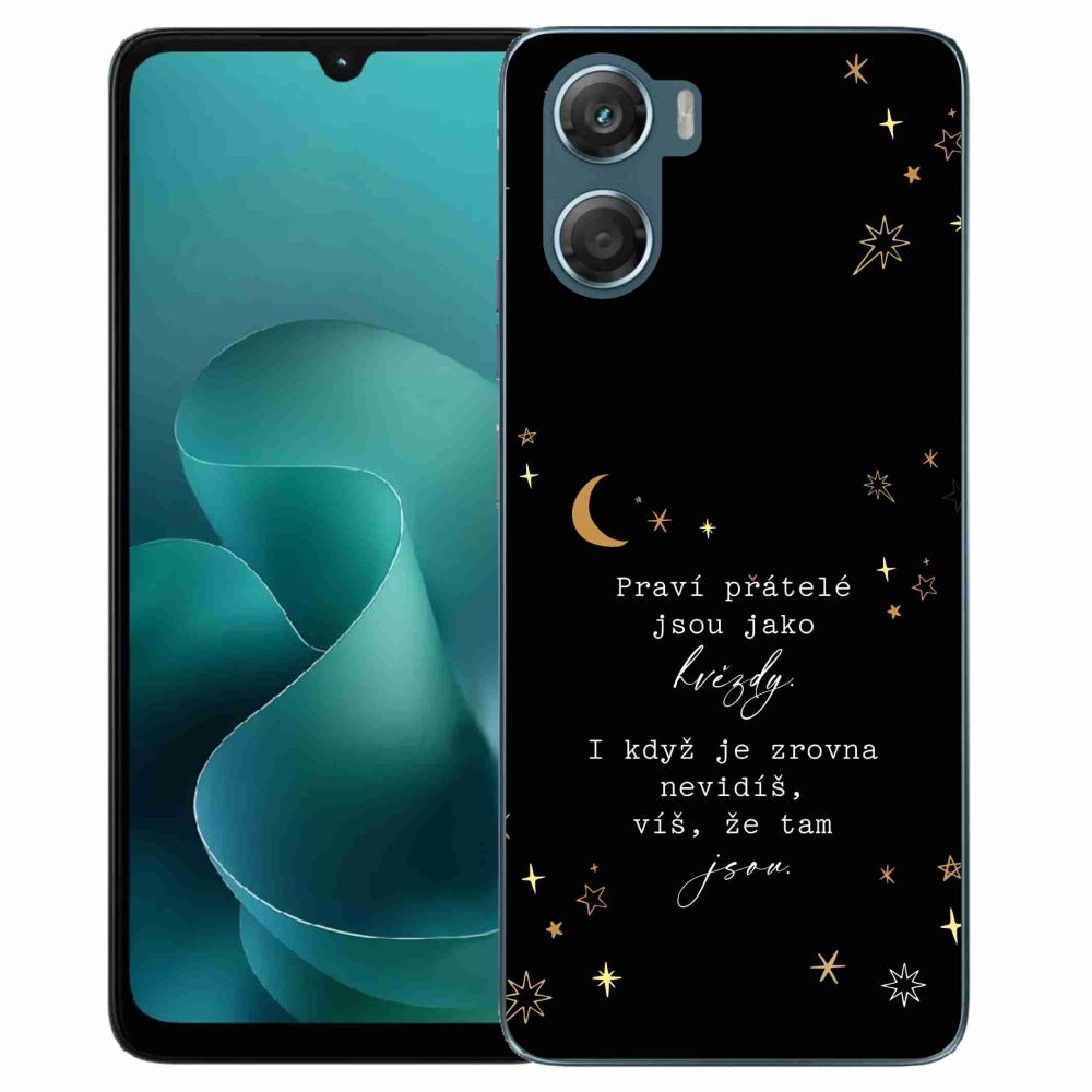 Gélový kryt mmCase na Motorola G06/G06 Power - citát 6 čierne pozadie