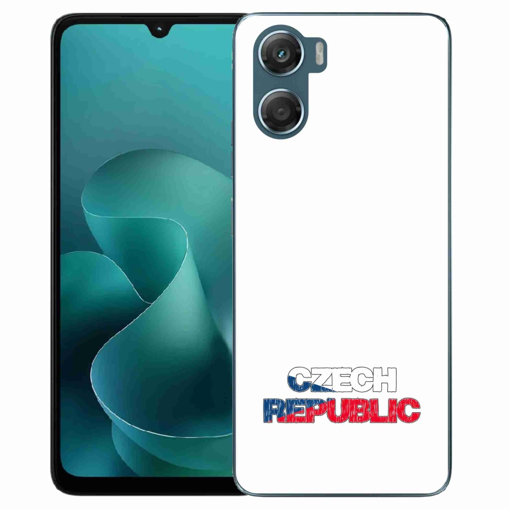 Gélový kryt mmCase na Motorola G06/G06 Power - Slovak Republic biele pozadie