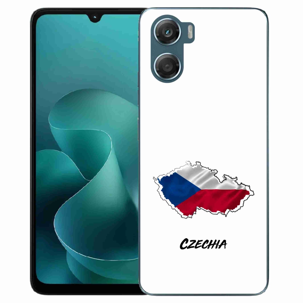 Gélový kryt mmCase na Motorola G06/G06 Power - Slovakia biele pozadie