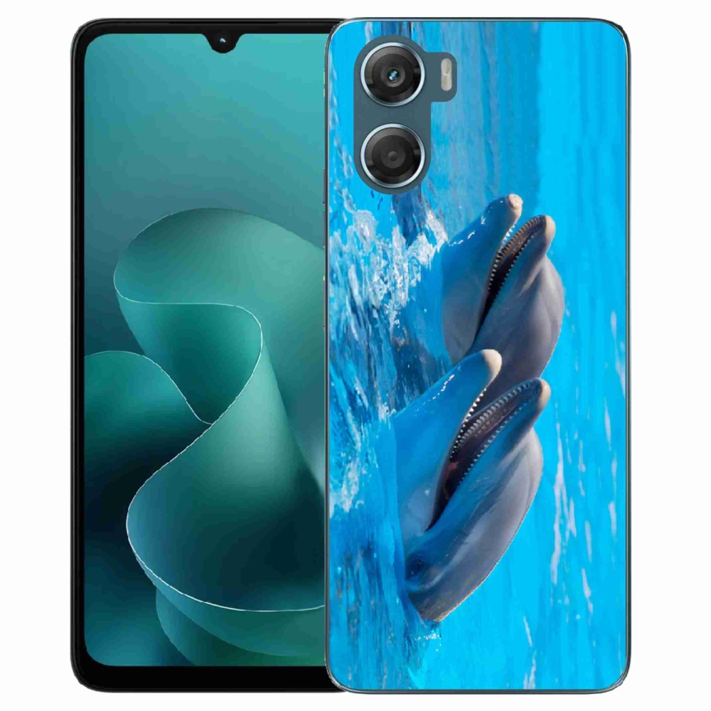 Gélový kryt mmCase na Motorola G06/G06 Power - delfíny