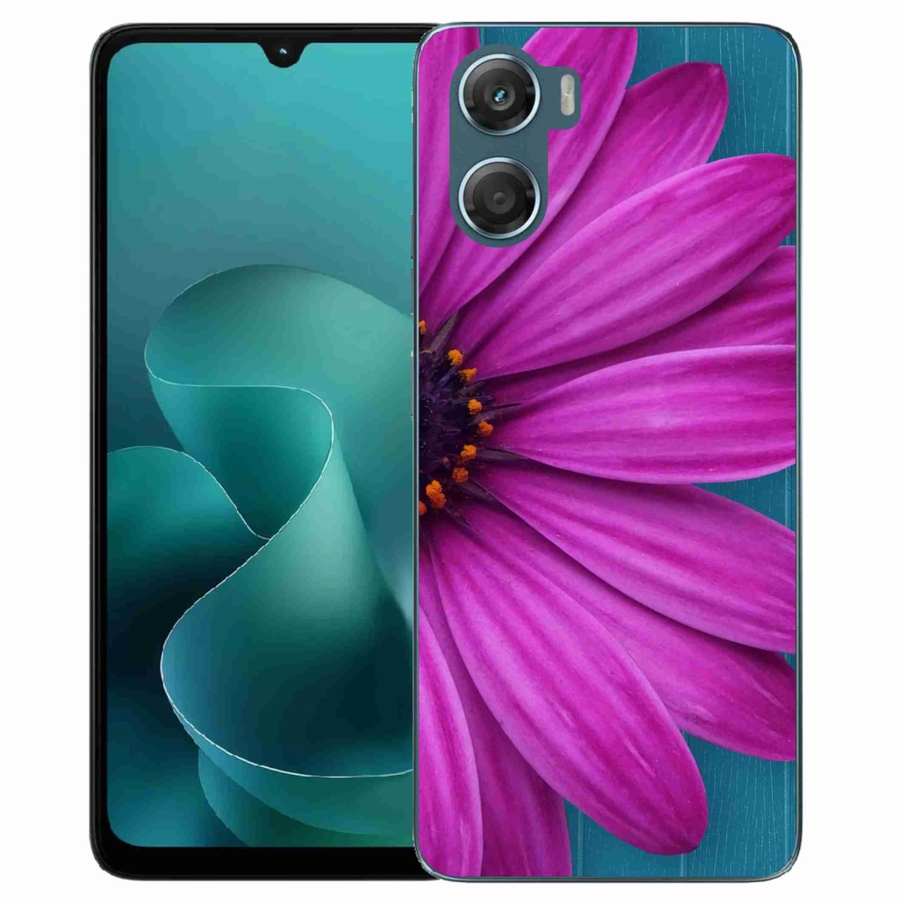 Gélový kryt mmCase na Motorola G06/G06 Power - fialová margaréta