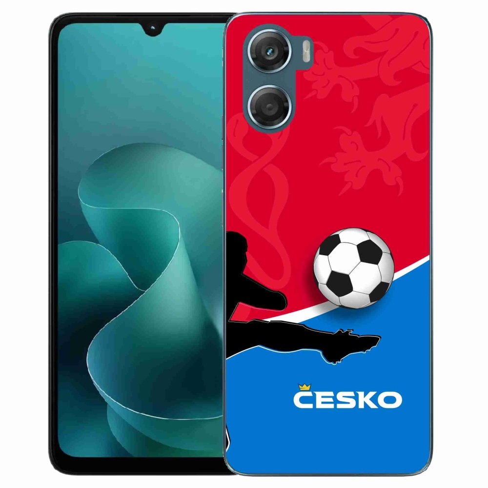 Gélový kryt mmCase na Motorola G06/G06 Power - futbal Česko 2