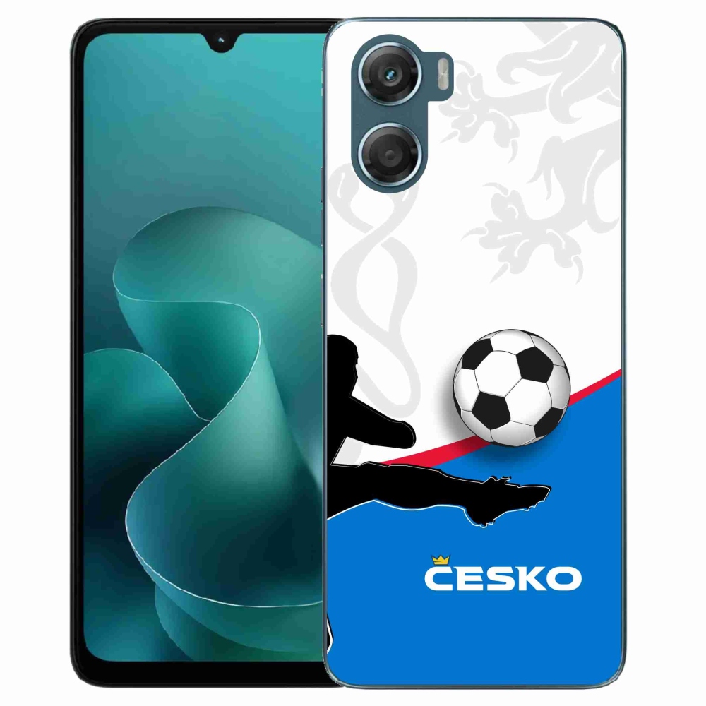 Gélový kryt mmCase na Motorola G06/G06 Power - futbal Česko 3