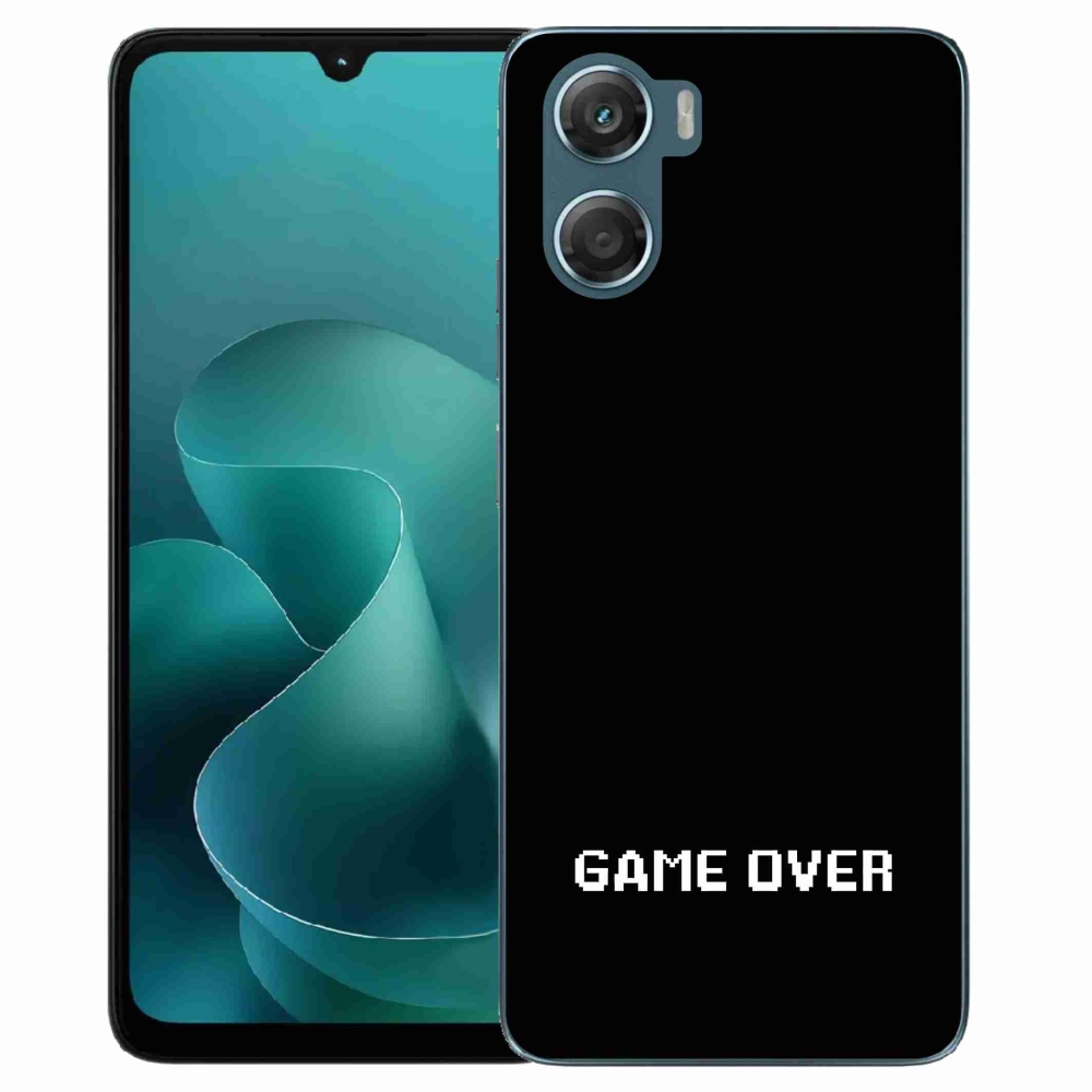Gélový kryt mmCase na Motorola G06/G06 Power - game over čierne pozadie
