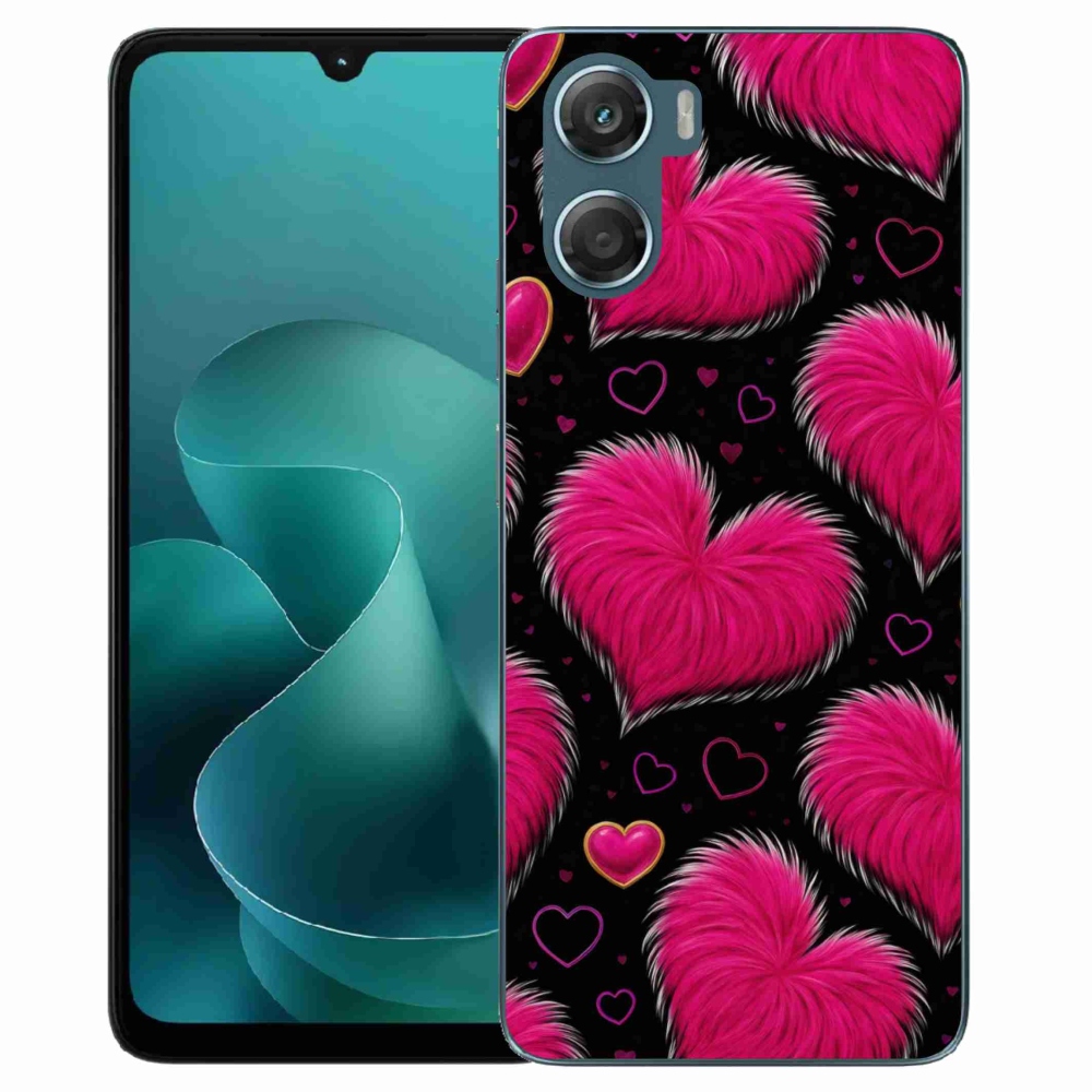 Gélový kryt mmCase na Motorola G06/G06 Power - hebké srdce