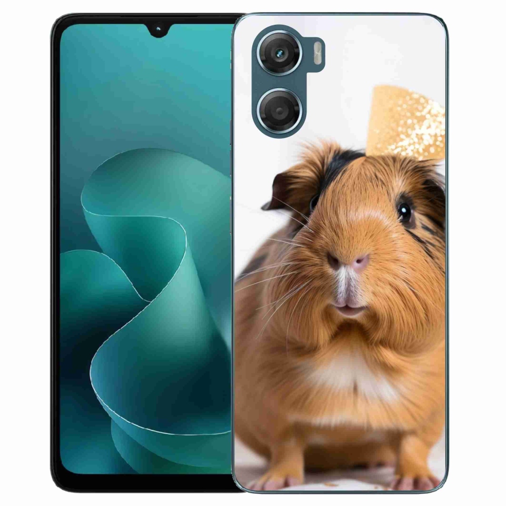 Gélový kryt mmCase na Motorola G06/G06 Power - hnedé morča