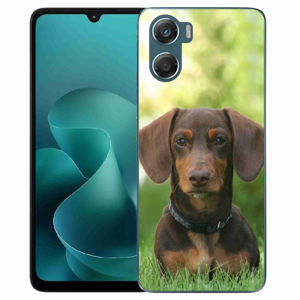 Gélový kryt mmCase na Motorola G06/G06 Power - hnedý jazvečík