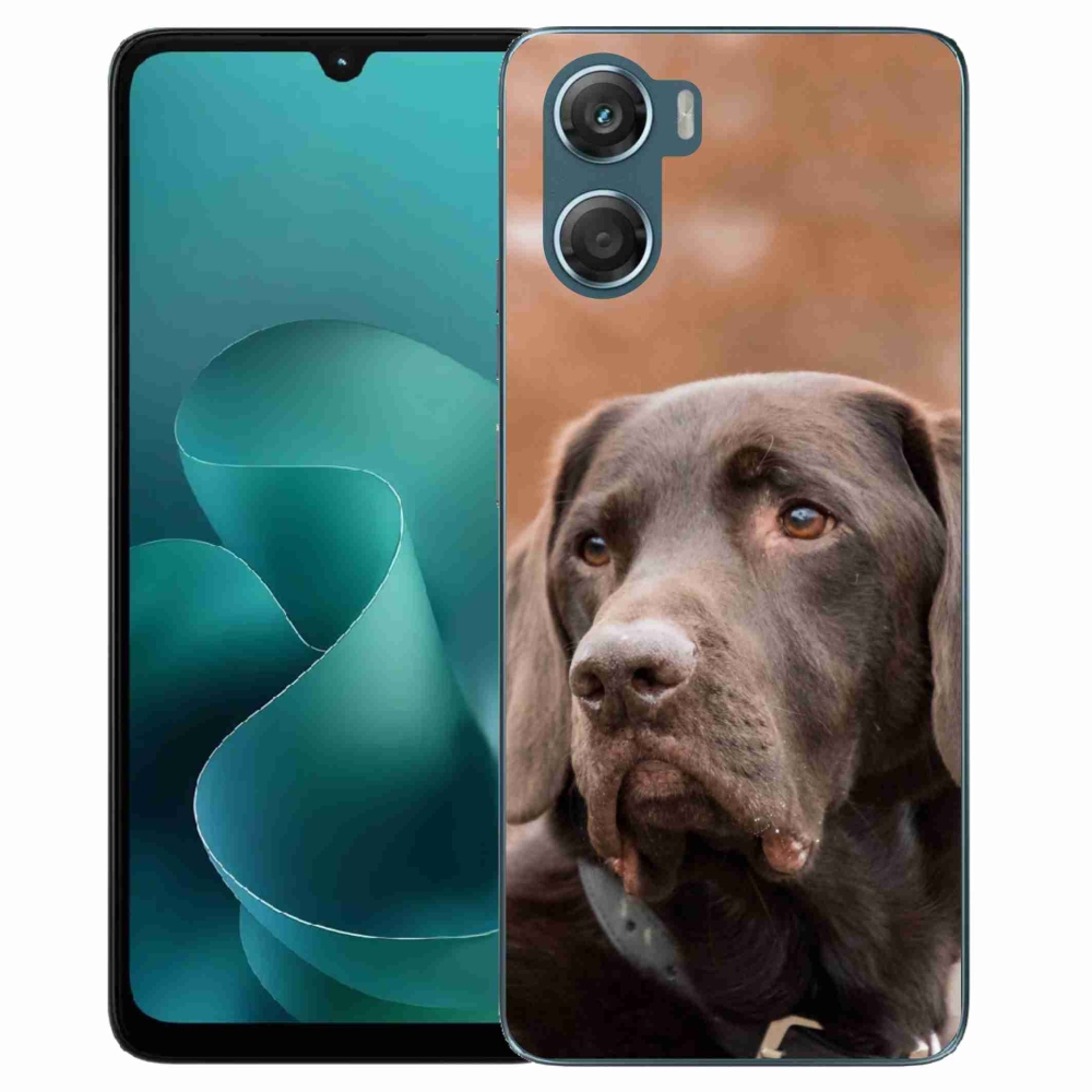Gélový kryt mmCase na Motorola G06/G06 Power - hnedý labrador