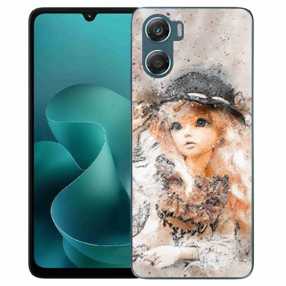 Gélový kryt mmCase na Motorola G06/G06 Power - dievčatko s klobúkom