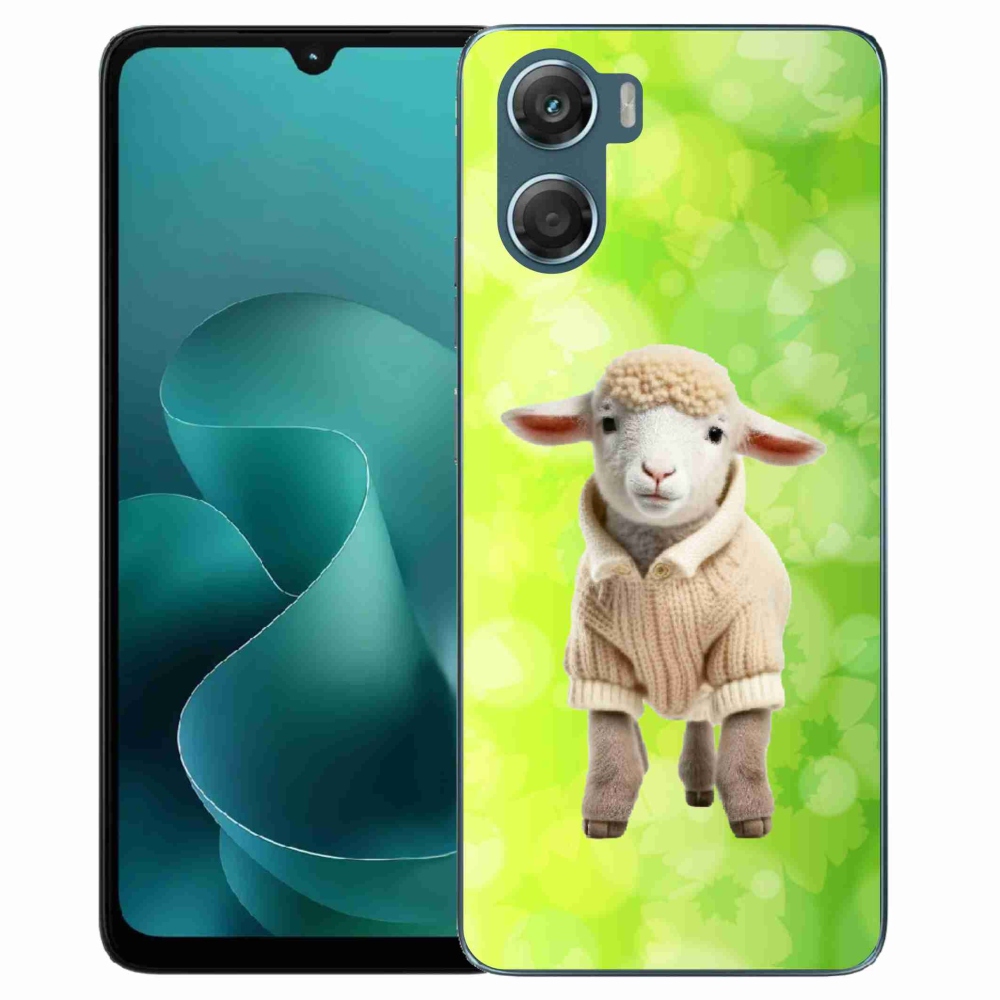 Gélový kryt mmCase na Motorola G06/G06 Power - jahňa vo svetri