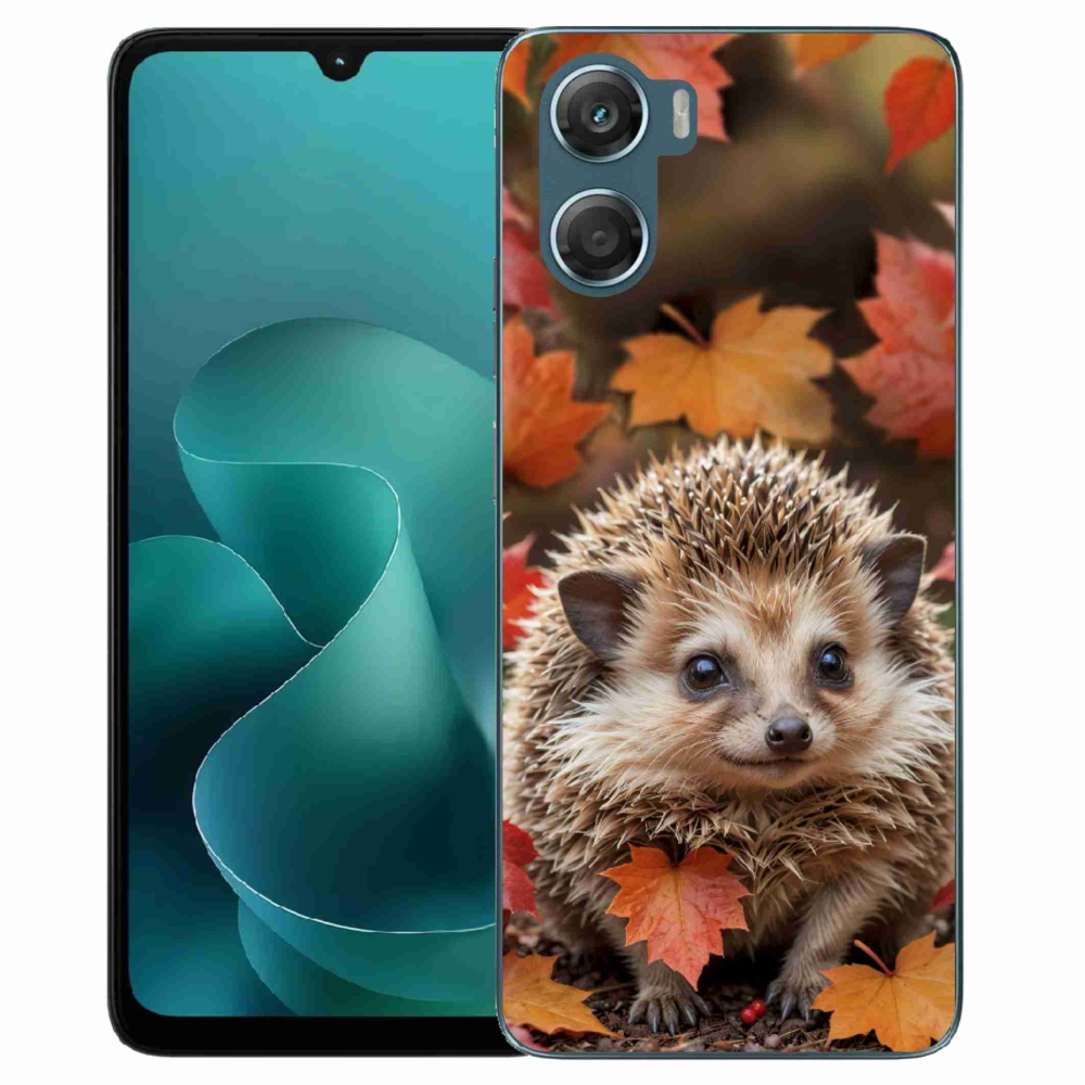 Gélový kryt mmCase na Motorola G06/G06 Power - ježko v lístia