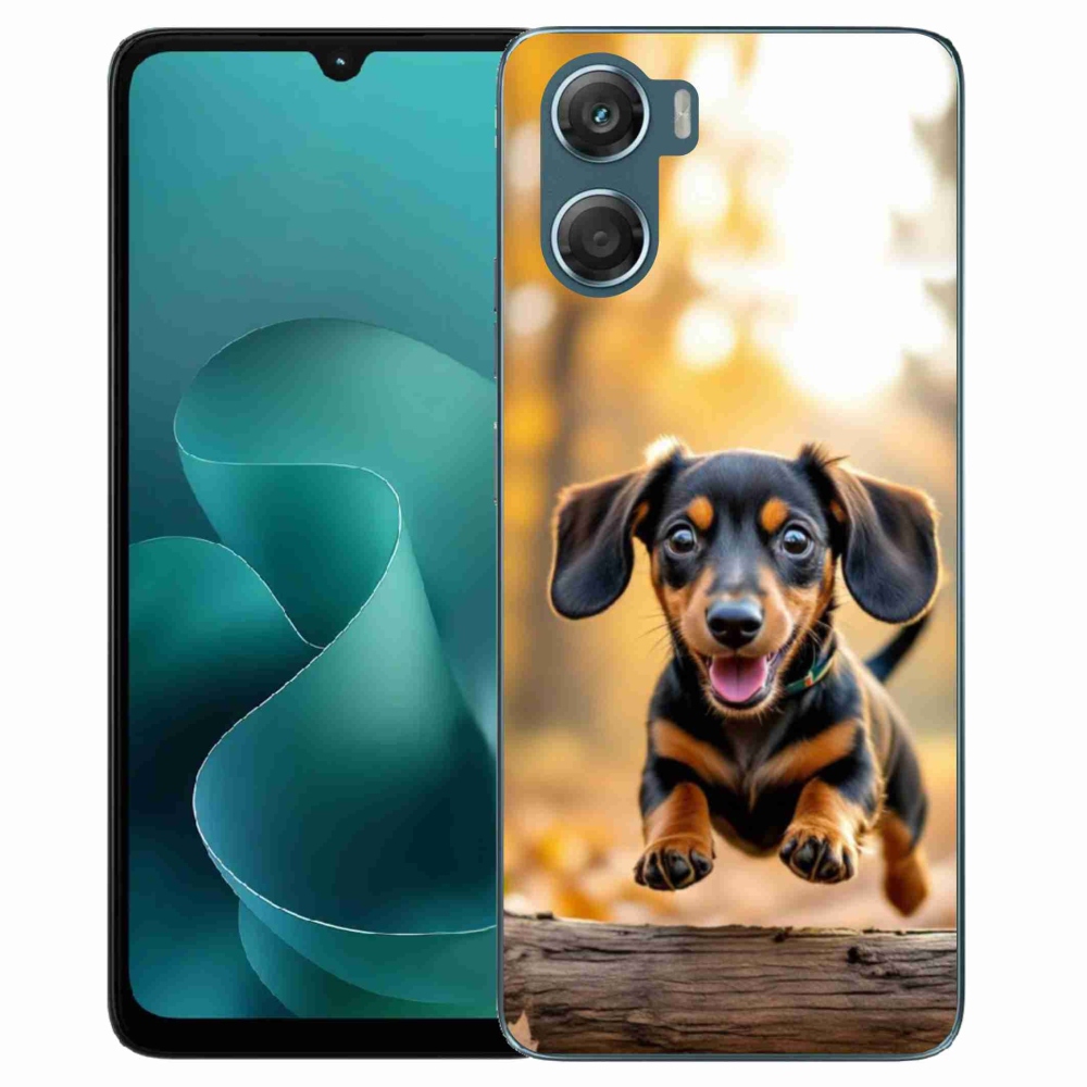 Gélový kryt mmCase na Motorola G06/G06 Power - jazvečík 2