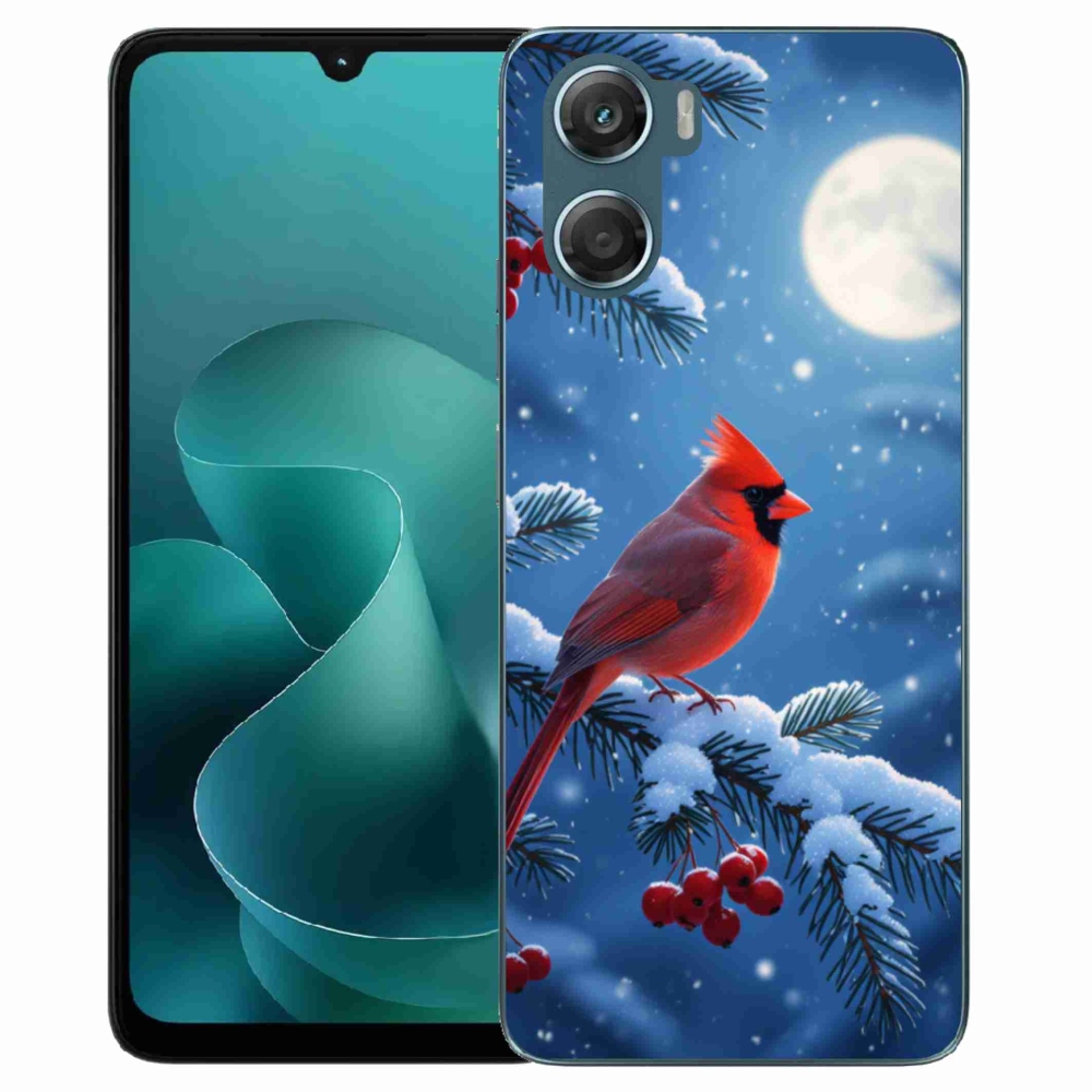 Gélový kryt mmCase na Motorola G06/G06 Power - kardinál červený