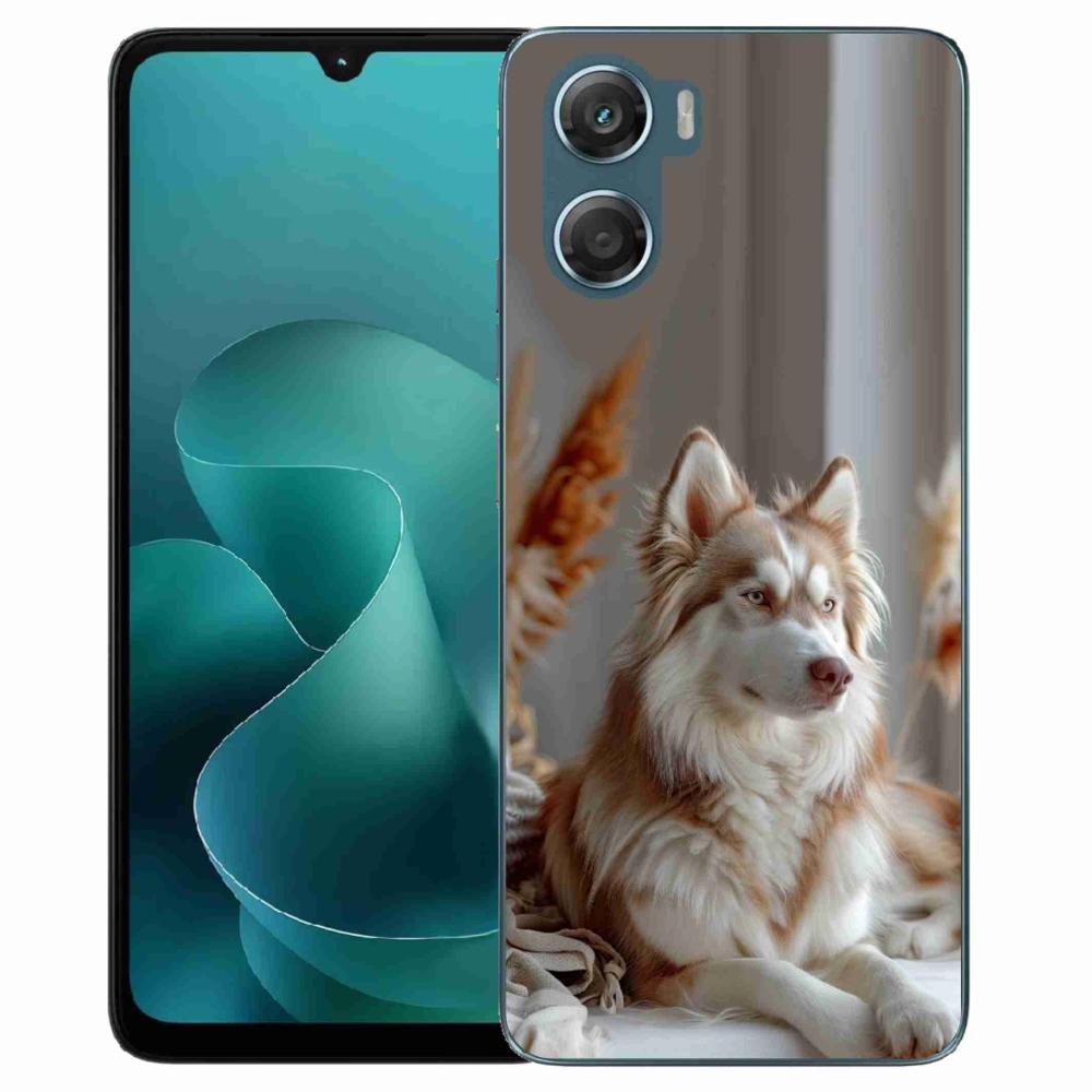 Gélový kryt mmCase na Motorola G06/G06 Power - pokojný sibírsky husky