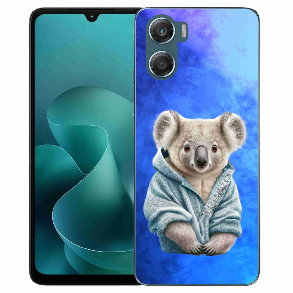 Gélový kryt mmCase na Motorola G06/G06 Power - koala vo svetri