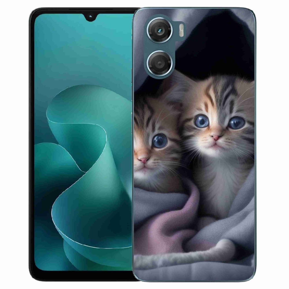 Gélový kryt mmCase na Motorola G06/G06 Power - mačacie duo 2