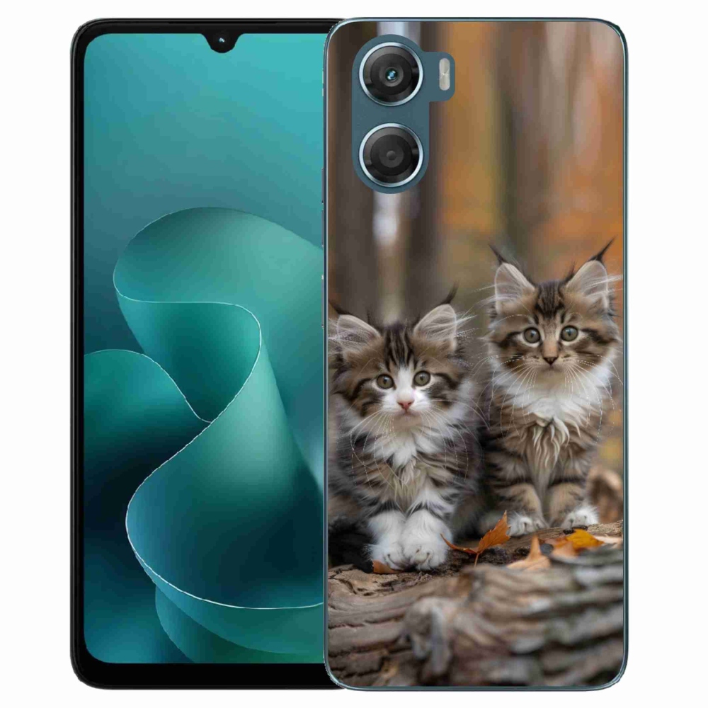 Gélový kryt mmCase na Motorola G06/G06 Power - mačacie duo 3