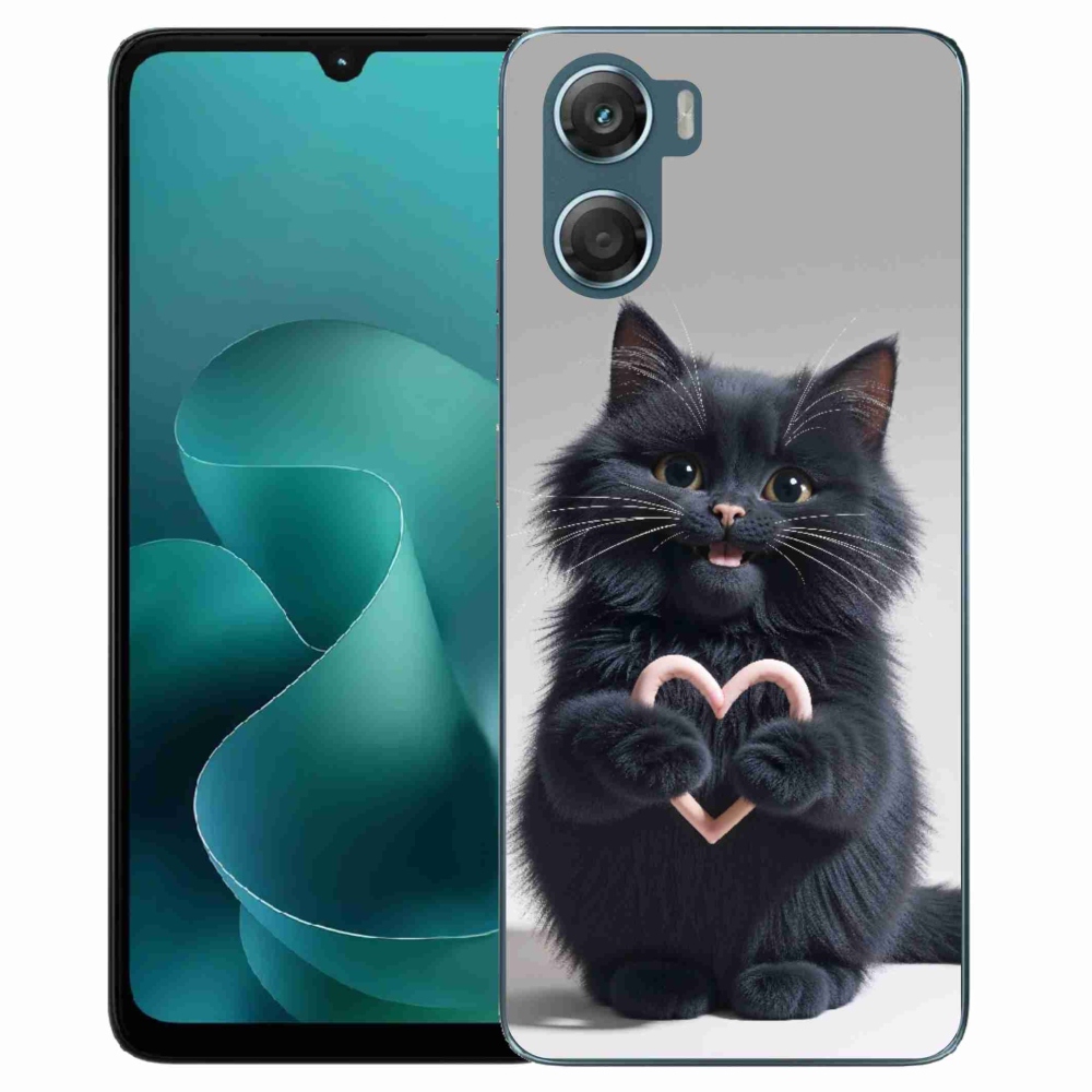 Gélový kryt mmCase na Motorola G06/G06 Power - mačacia láska 3
