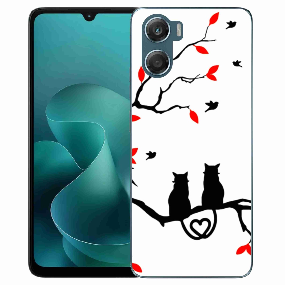 Gélový kryt mmCase na Motorola G06/G06 Power - mačacia láska