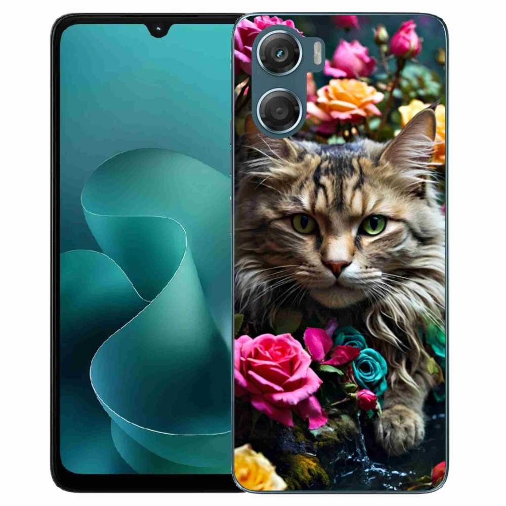 Gélový kryt mmCase na Motorola G06/G06 Power - mačacie pohľad 2