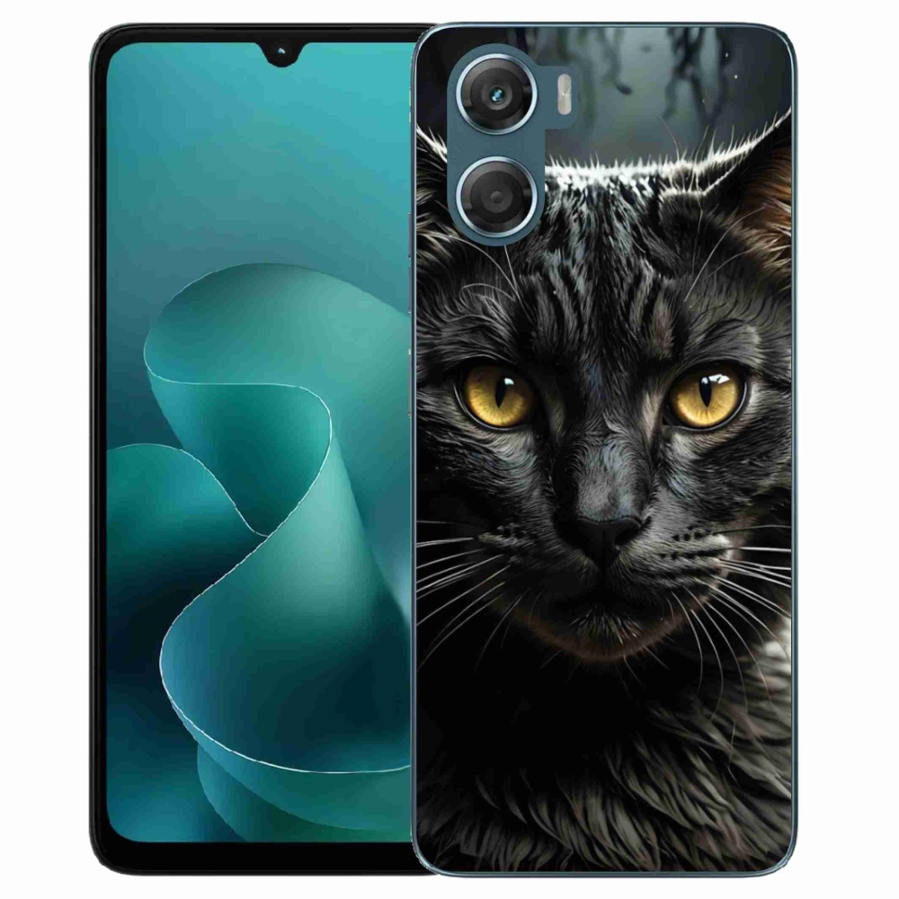 Gélový kryt mmCase na Motorola G06/G06 Power - mačacie pohľad 3