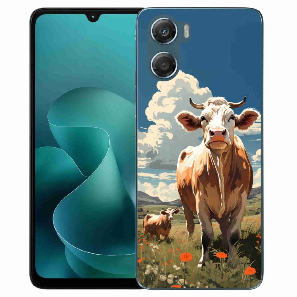 Gélový kryt mmCase na Motorola G06/G06 Power - kravy na lúke